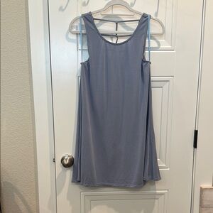 Ayla Elegant Sleeveless Gray Dress